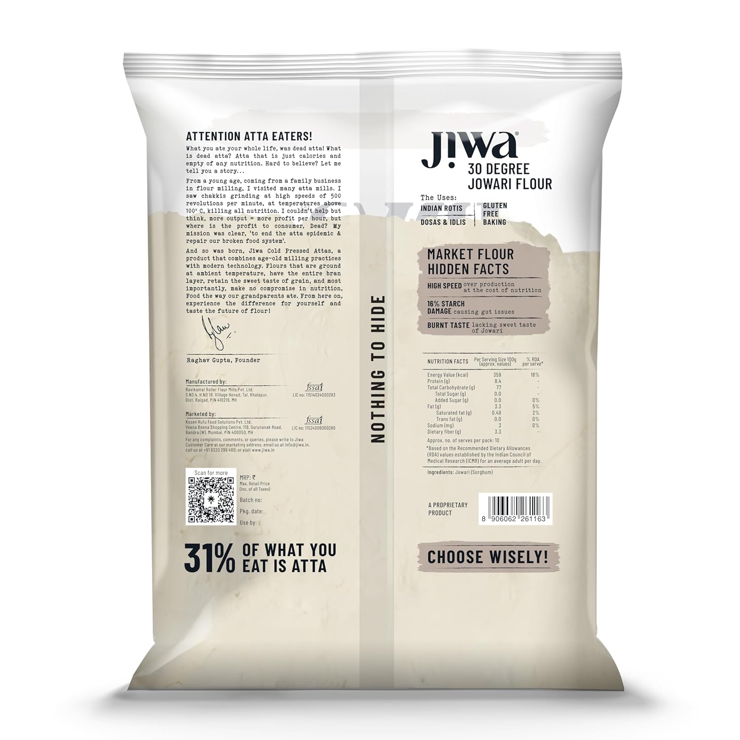 jowar flour 1kg jowar flour 1kg